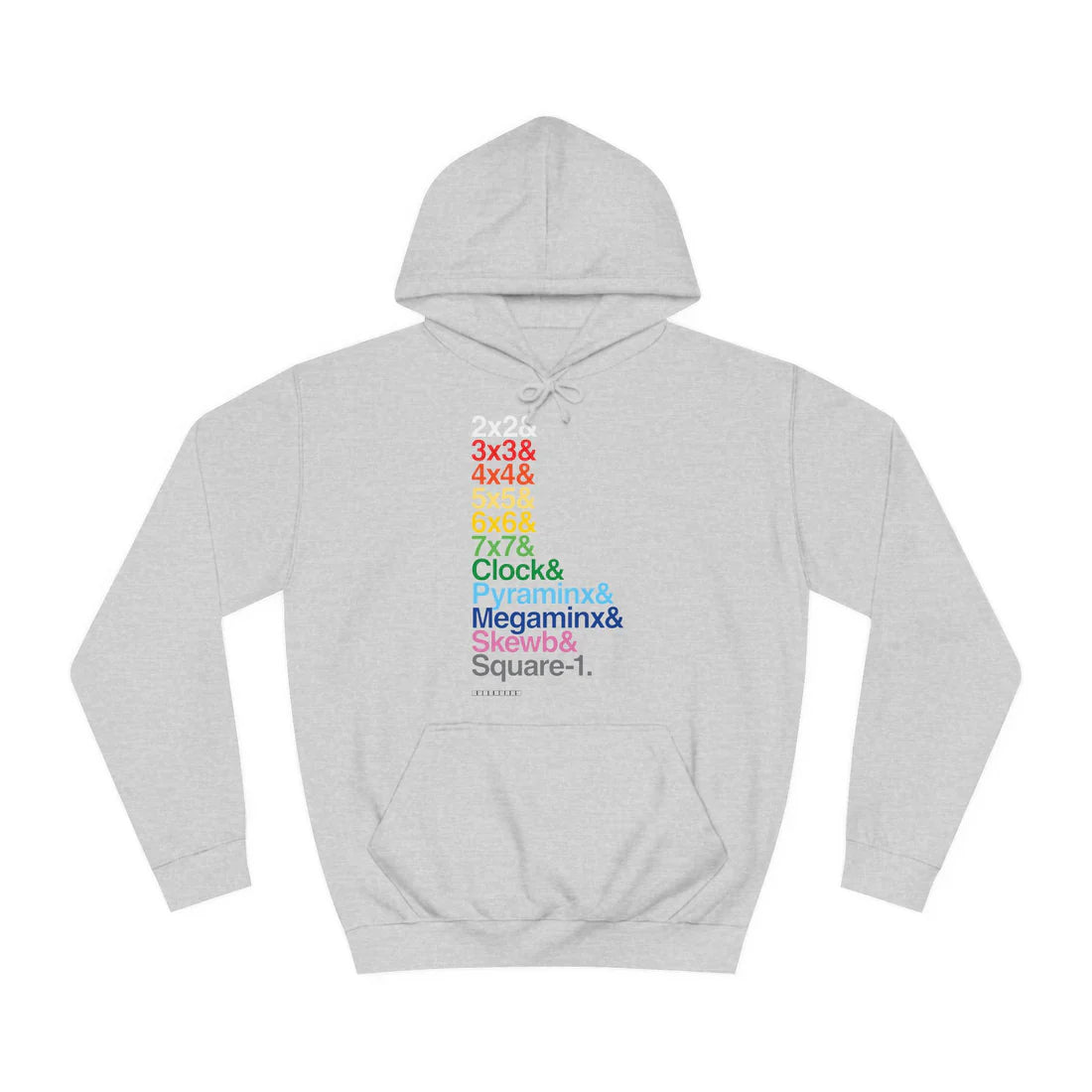 Cubemunky &List WCA Cubing Rainbow Hoodie - UNISEX ADULT