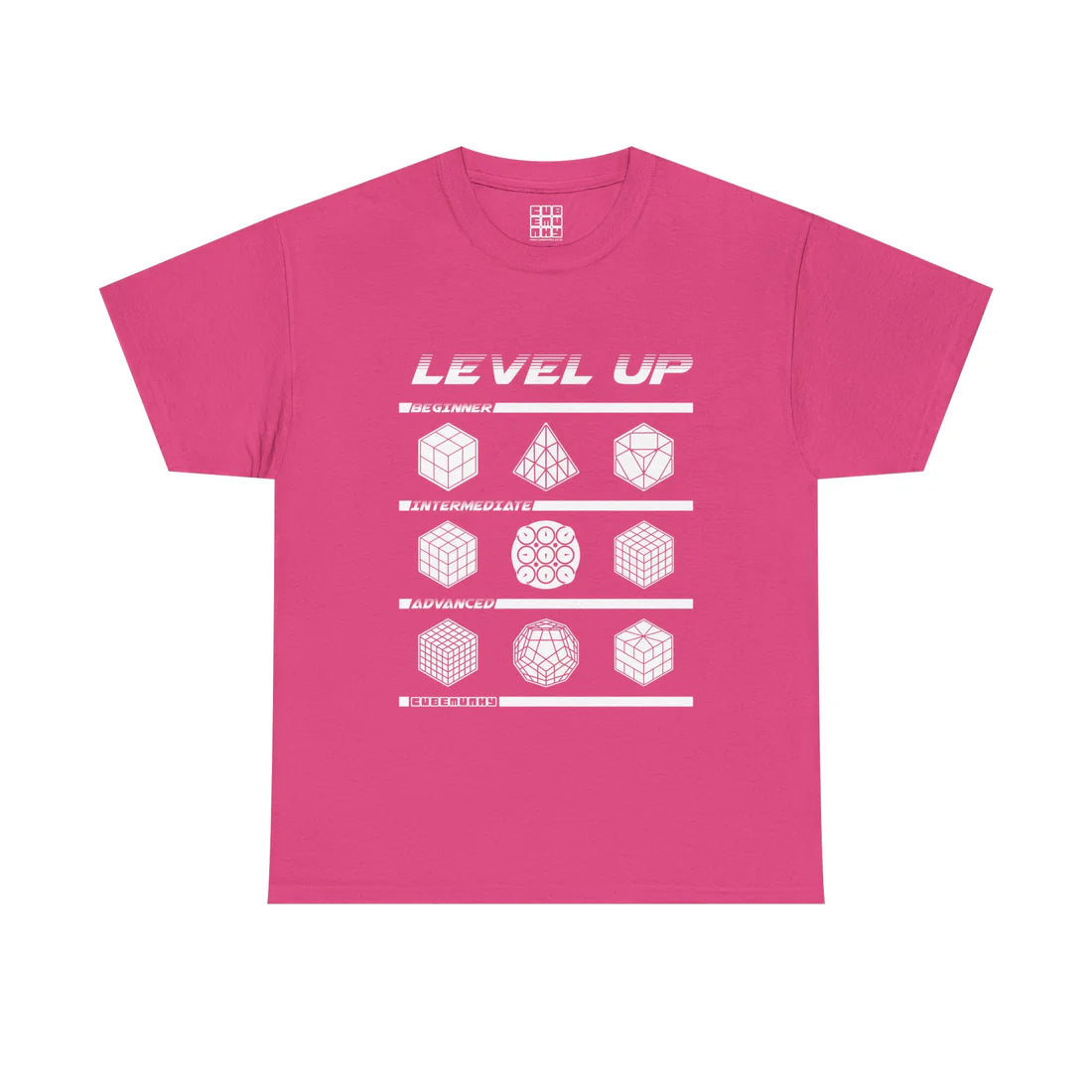 Cubemunky LVL UP Cubing T-shirt - UNISEX ADULT