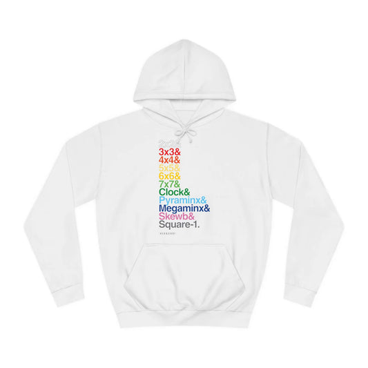 Cubemunky &List WCA Cubing Rainbow Hoodie - UNISEX ADULT