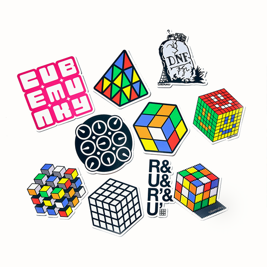 Cubemunky GLOSSY STICKER PACK - (a) ALPHA
