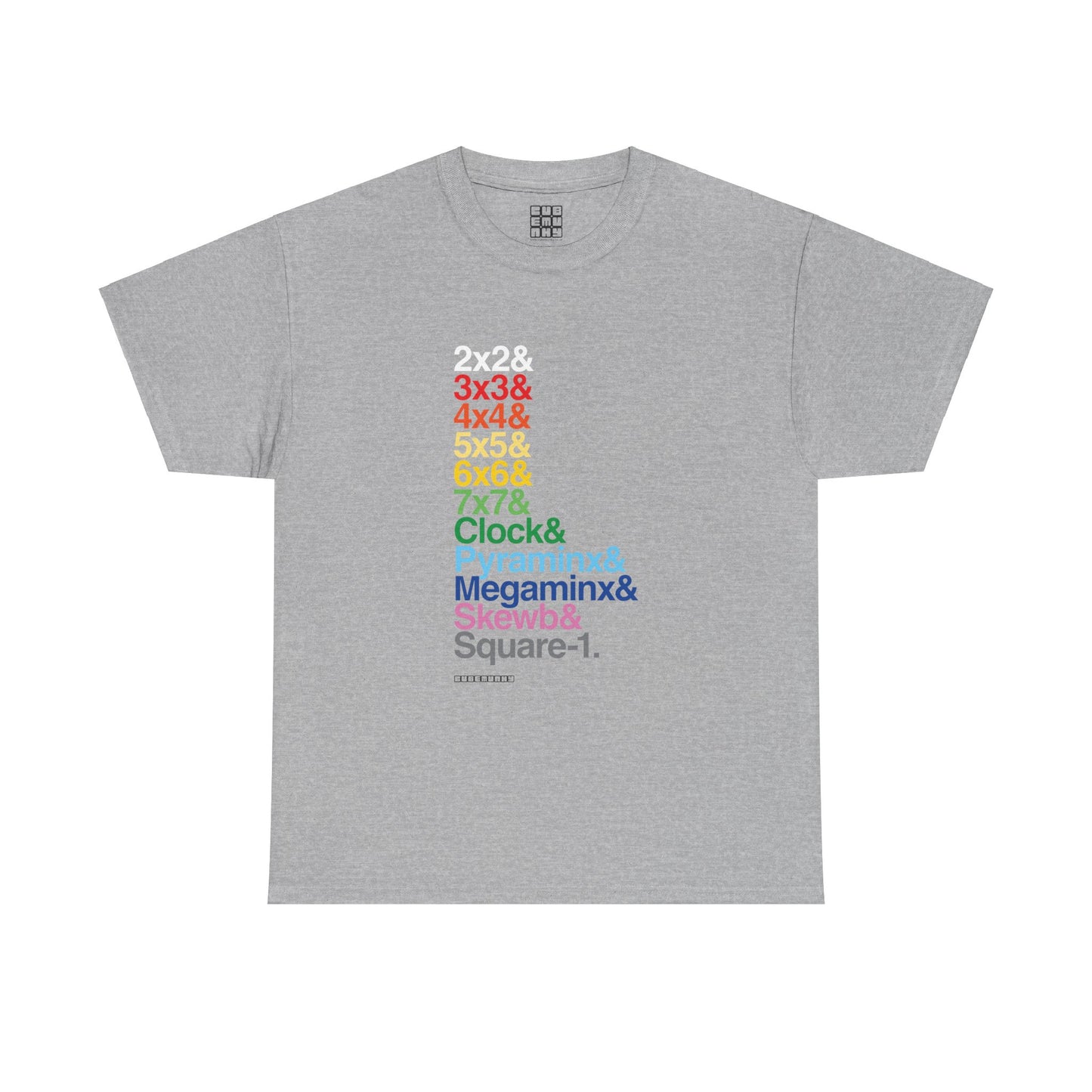 & List WCA Cubing Rainbow T-shirt - UNISEX ADULT