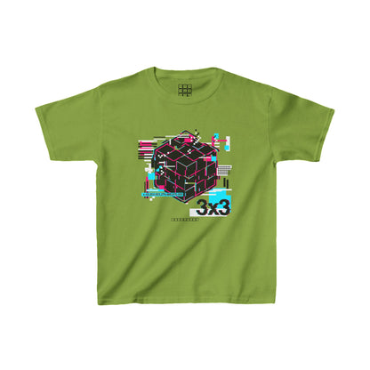 Cubemunky GLITCH 3x3 Cubing T-shirt  - UNISEX YOUTH