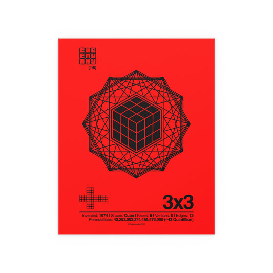 GEO [WAVE I] 3x3 Cubing Poster