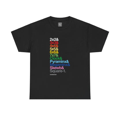 & List WCA Cubing Rainbow T-shirt - UNISEX ADULT