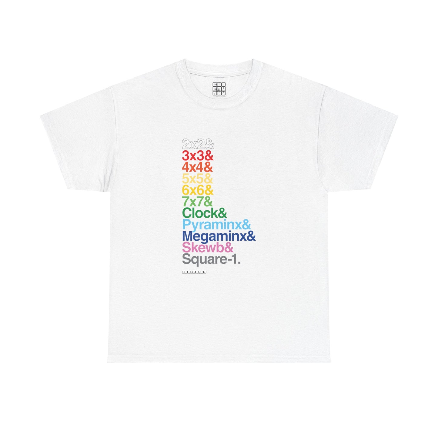 & List WCA Cubing Rainbow T-shirt - UNISEX ADULT