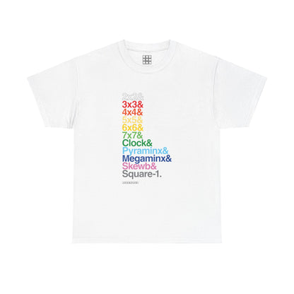 & List WCA Cubing Rainbow T-shirt - UNISEX ADULT