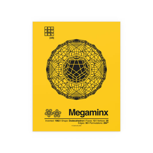 GEO [WAVE I] Megaminx Cubing Poster