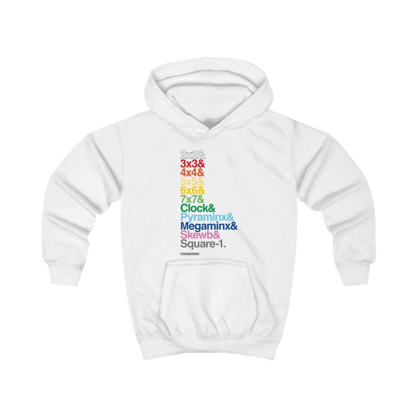 & List WCA Rainbow Cubing Hoodie - UNISEX YOUTH