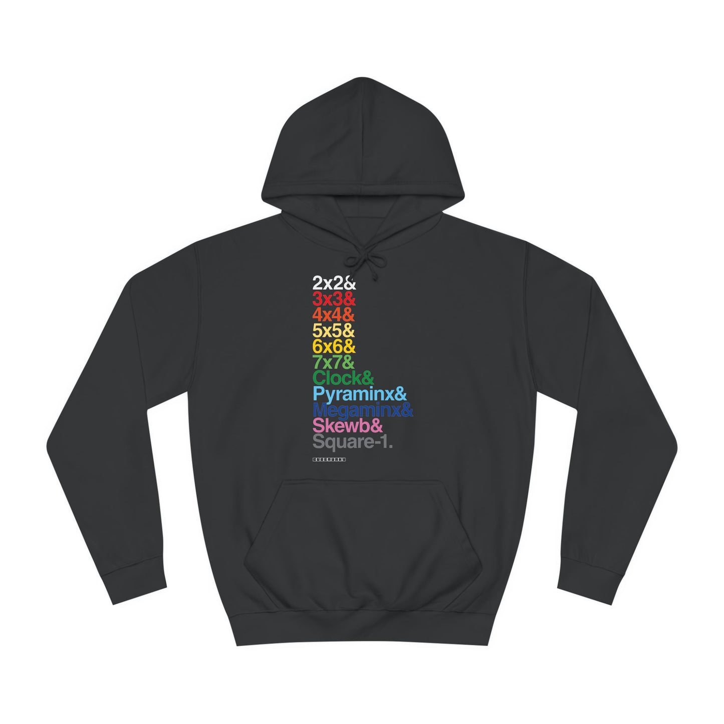 & List WCA Cubing Rainbow Hoodie - UNISEX ADULT