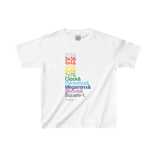 Cubemunky &List WCA Cubing Rainbow T-shirt - UNISEX YOUTH