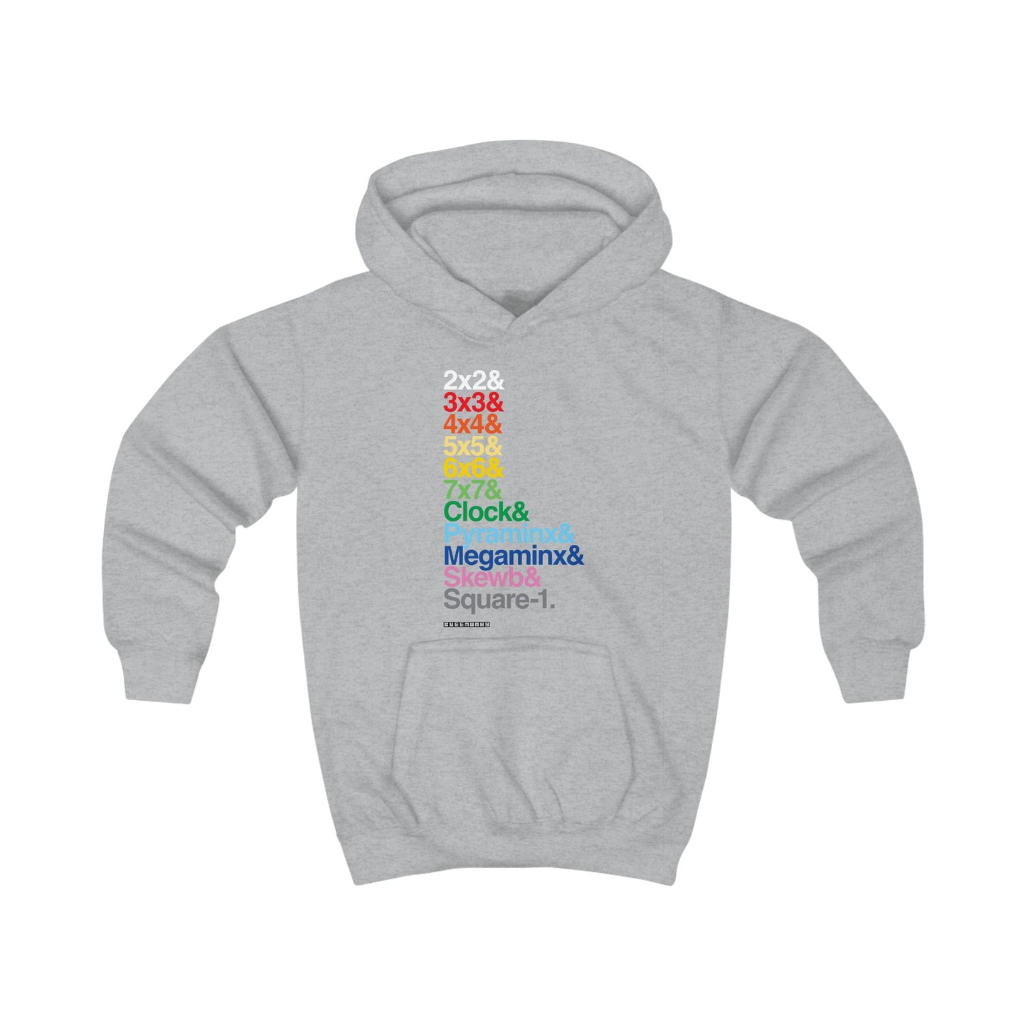 & List WCA Rainbow Cubing Hoodie - UNISEX YOUTH