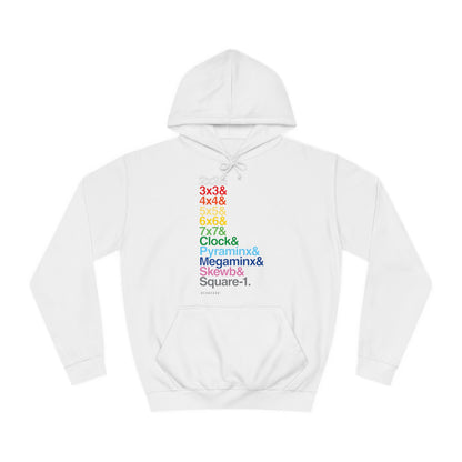 & List WCA Cubing Rainbow Hoodie - UNISEX ADULT