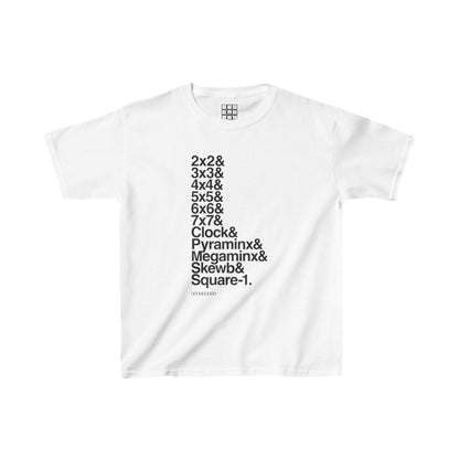 & List WCA Cubing T-shirt  - UNISEX YOUTH