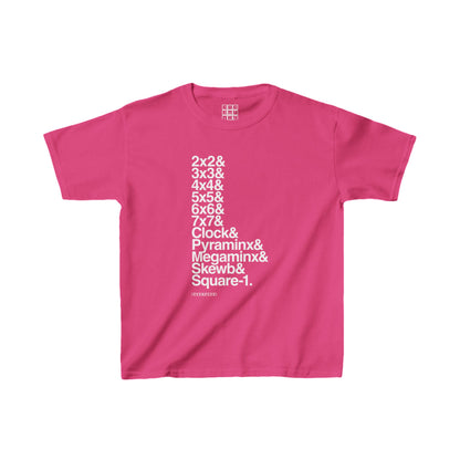 & List WCA Cubing T-shirt  - UNISEX YOUTH