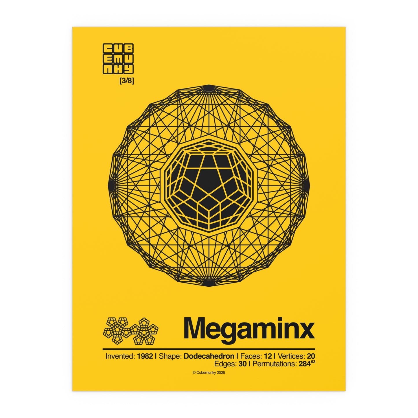 ملصق لعبة GEO [WAVE I] Megaminx Cube