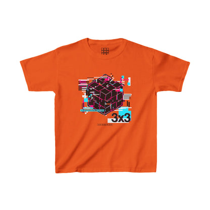 Cubemunky GLITCH 3x3 Cubing T-shirt  - UNISEX YOUTH