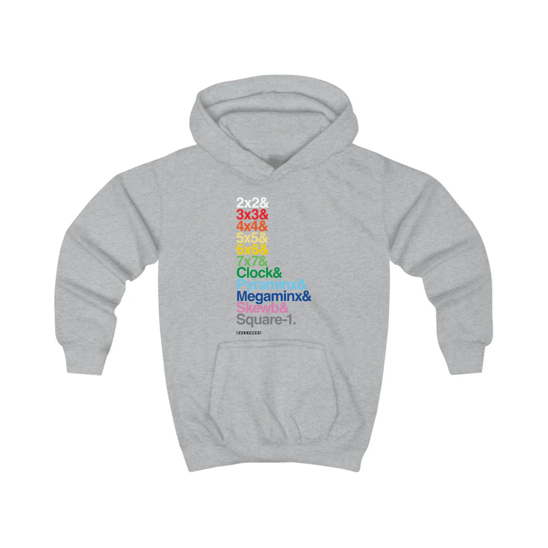 Cubemunky &List WCA Rainbow Cubing Hoodie - UNISEX YOUTH