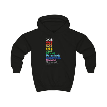 Cubemunky &List WCA Rainbow Cubing Hoodie - UNISEX YOUTH