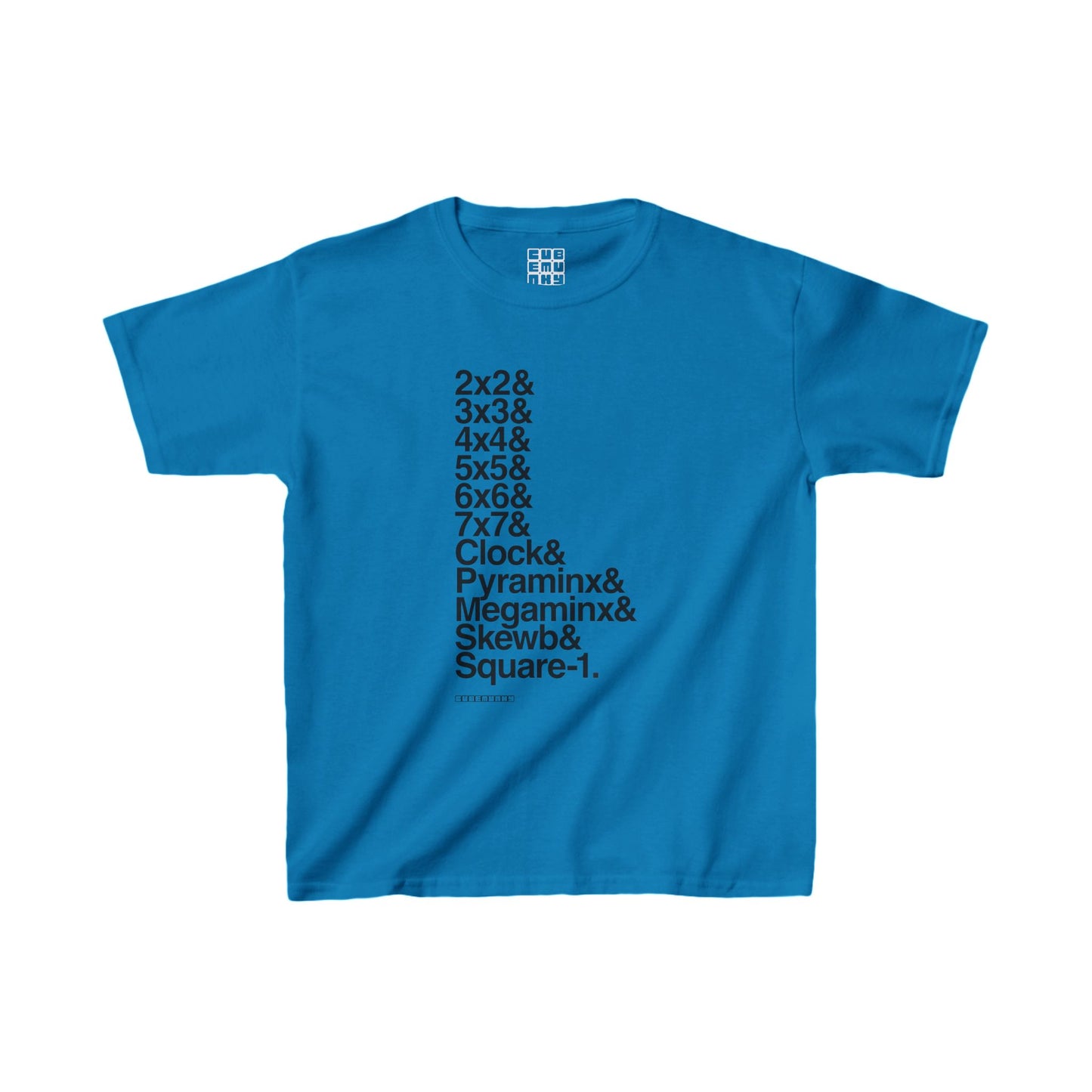 & List WCA Cubing T-shirt  - UNISEX YOUTH