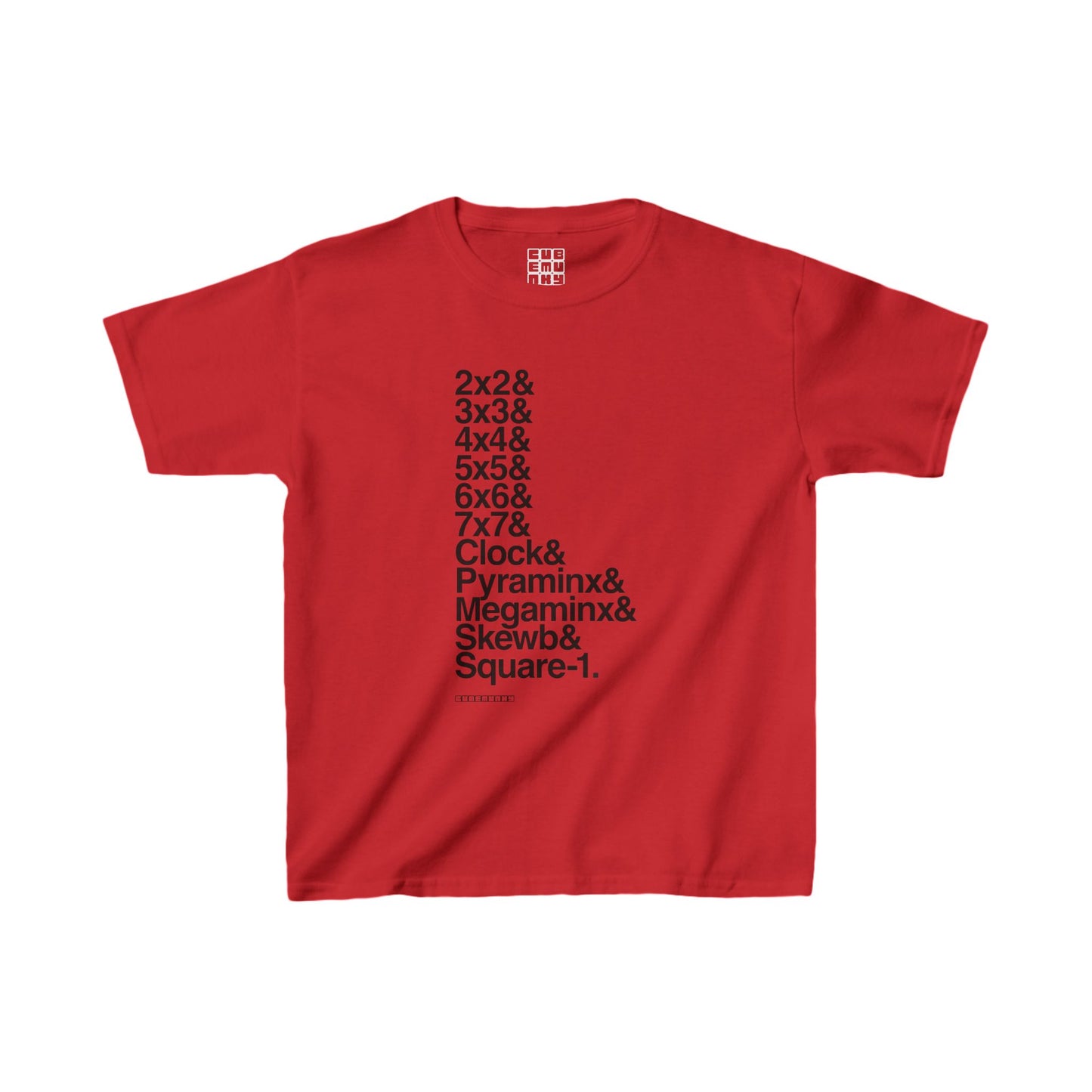 & List WCA Cubing T-shirt  - UNISEX YOUTH