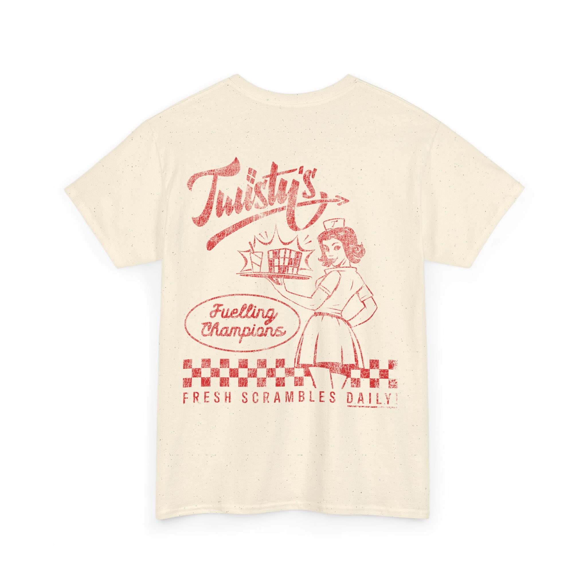 Cubemunky Twisty's Vintage Backprint T-shirt - UNISEX ADULT