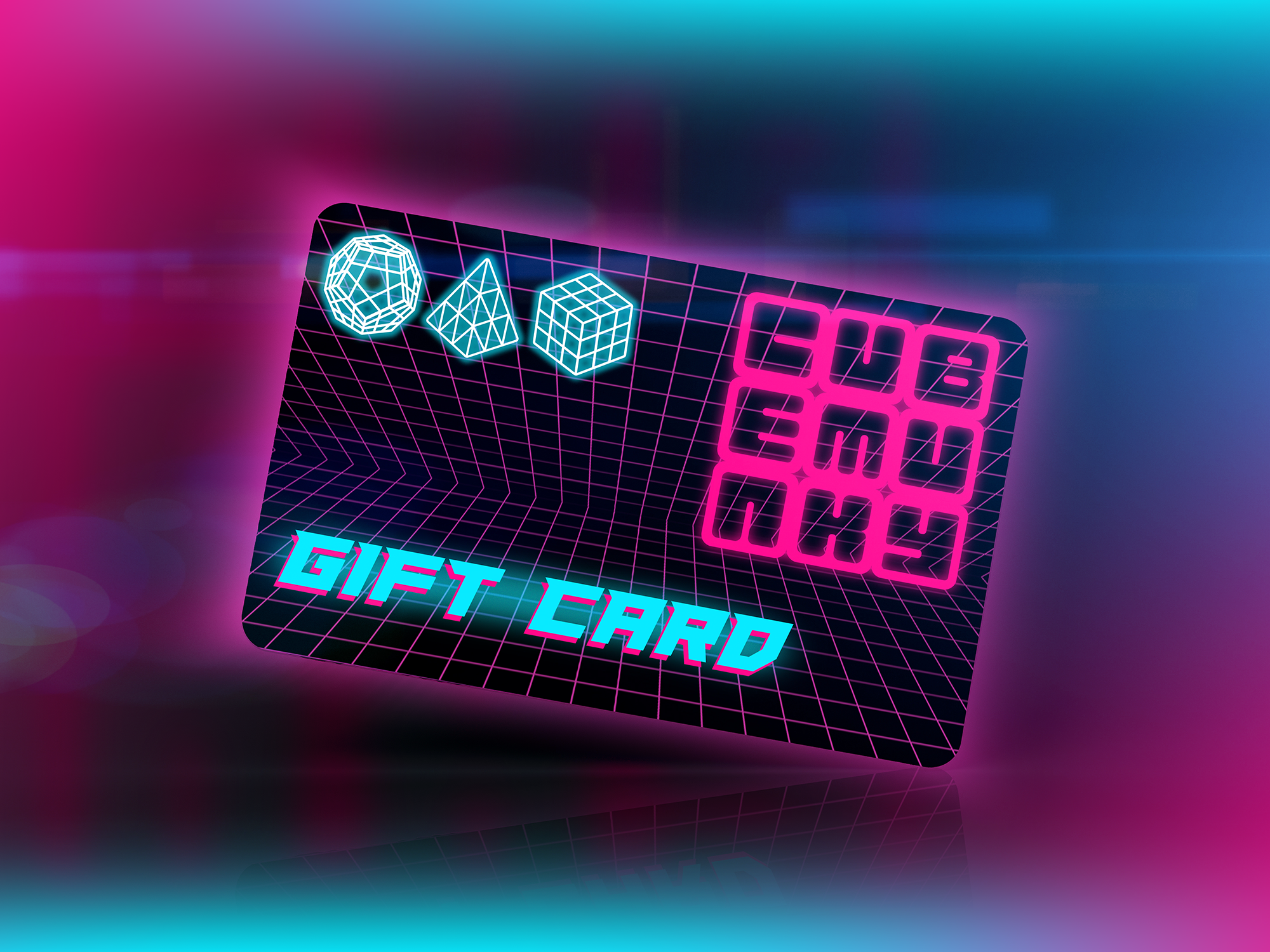 giftcard to use on geometric cubing puzzle hoodies tshirts cubing caps and stickers at cubemunky