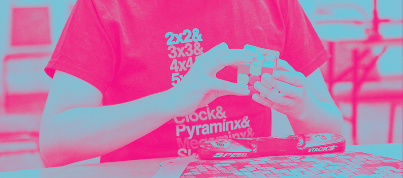 Cubing hoodies with geometric puzzle designs for speedcubers