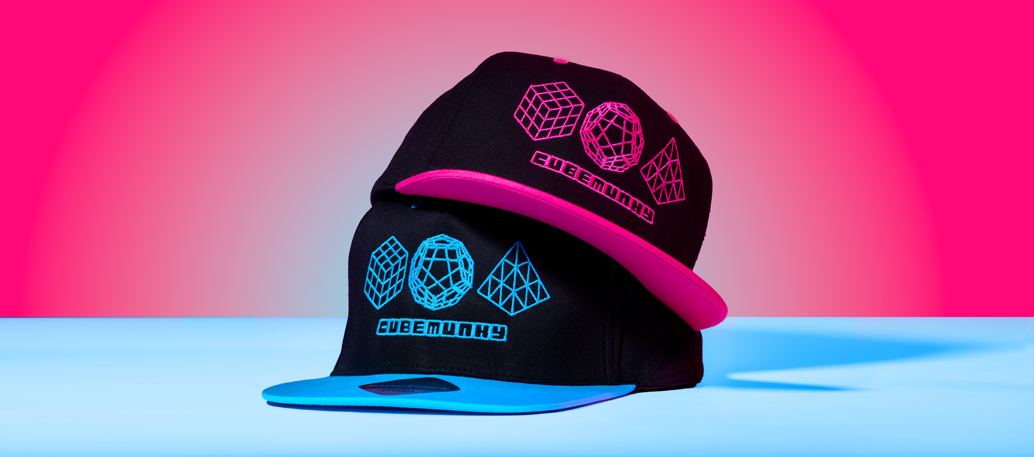 bestselling geometric cubing puzzle designs on embroidered snapback caps for speedcubers from cubemunky