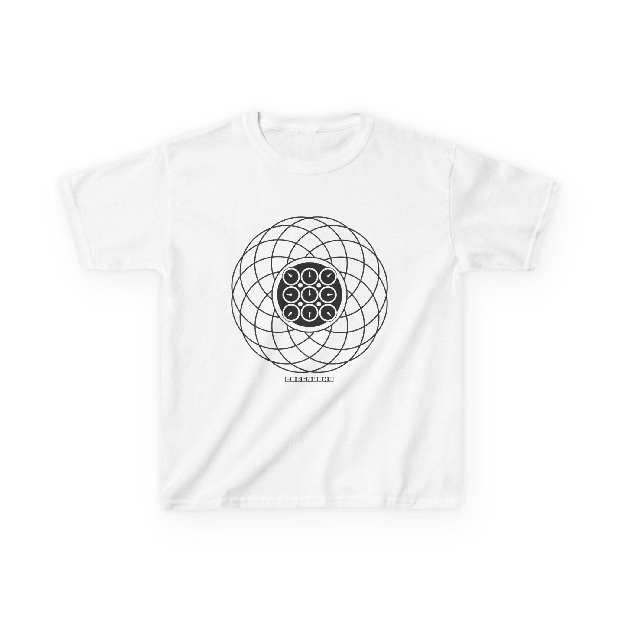 Cubemunky GEO [WAVE II] Clock Cubing T-shirt - UNISEX YOUTH