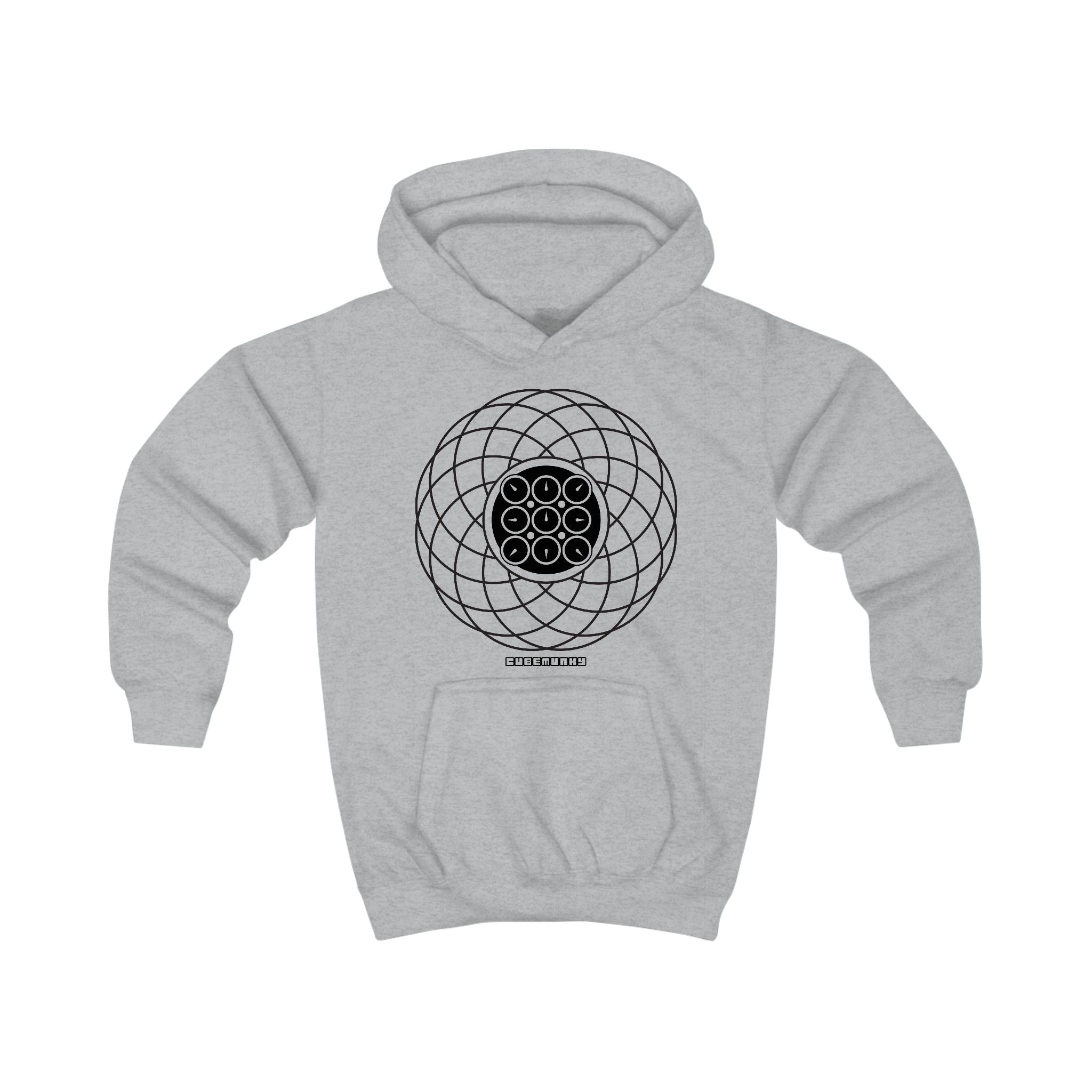 Cubemunky GEO [WAVE II] Clock Cubing Hoodie - UNISEX YOUTH