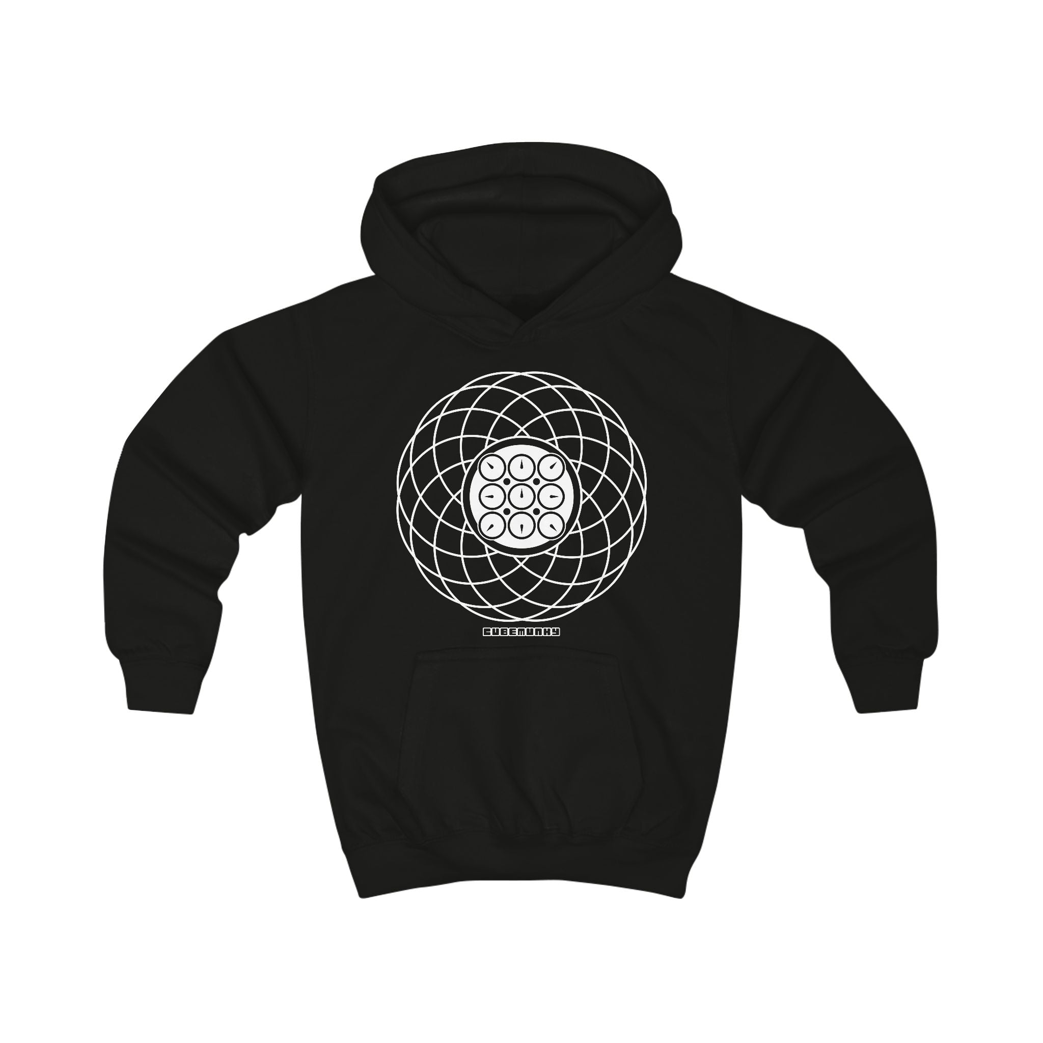 Cubemunky GEO [WAVE II] Clock Cubing Hoodie - UNISEX YOUTH