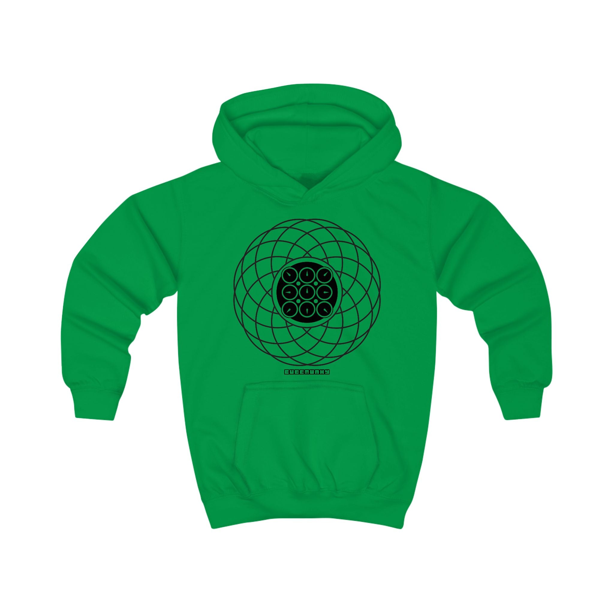 Cubemunky GEO [WAVE II] Clock Cubing Hoodie - UNISEX YOUTH