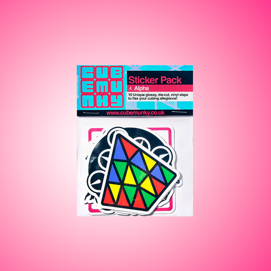 Cubemunky GLOSSY STICKER PACK - (a) ALPHA