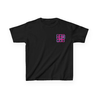 Cubemunky GLITCH 3x3 Backprint Cubing T-shirt - UNISEX YOUTH